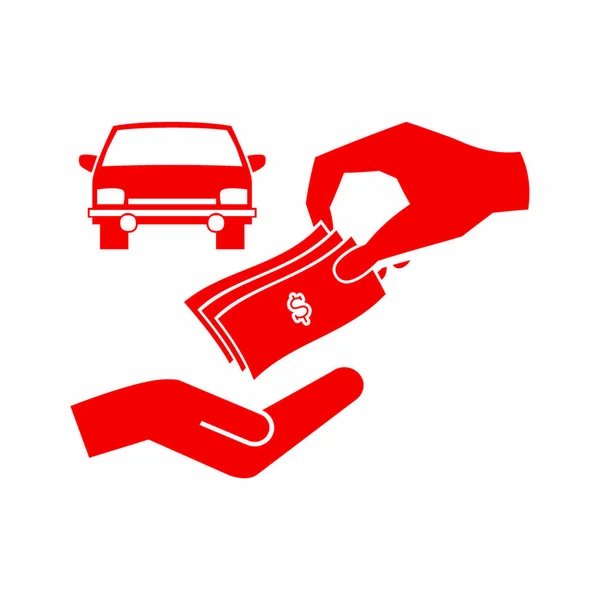 Bil återförsäljare enkel ikon — Stock vektor