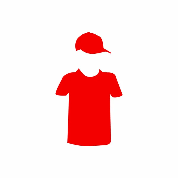 Camiseta y gorra icono simple — Archivo Imágenes Vectoriales