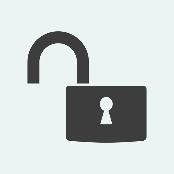 Open lock icon — Stock Vector