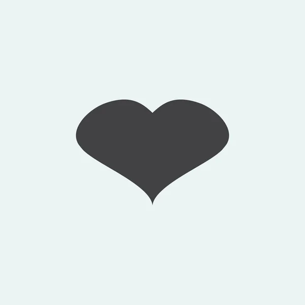 Coração ícone simples — Vetor de Stock