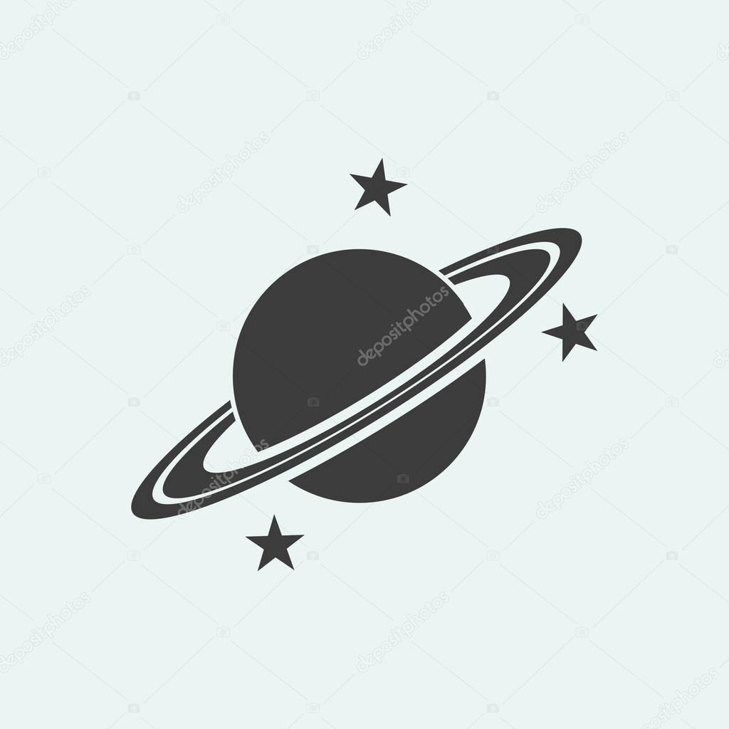 planet icon illustration