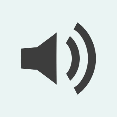 hoparlör simgesi illüstrasyon