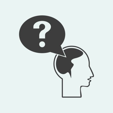 soru işareti ve adam