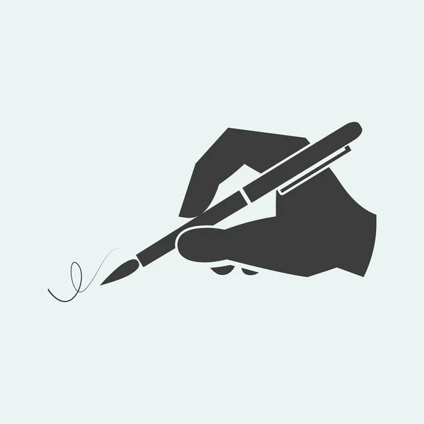 Hand writing icon — Stock Vector