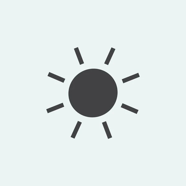 Απλό εικονίδιο με τον ήλιο — Διανυσματικό Αρχείο