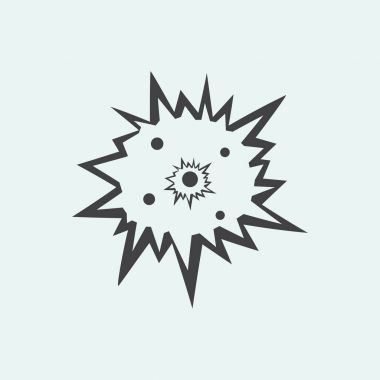 Düz patlama simgesi