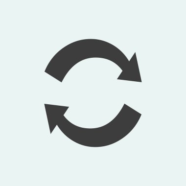 Döngüsel düz simgesi