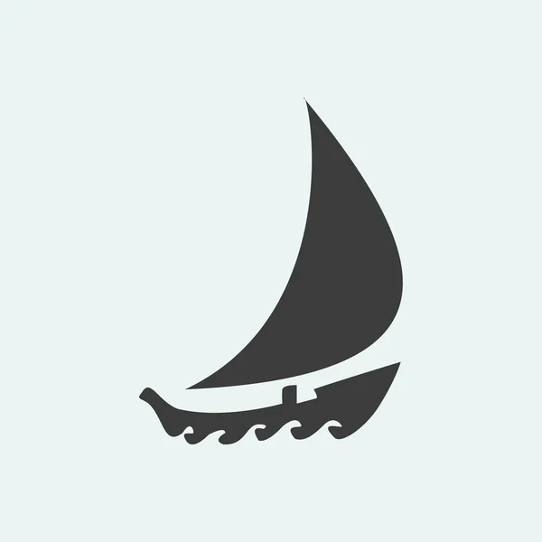 Човен значок ілюстрація — стоковий вектор