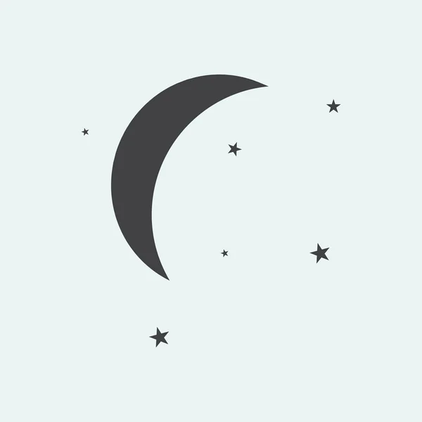 Mond einfaches Symbol — Stockvektor