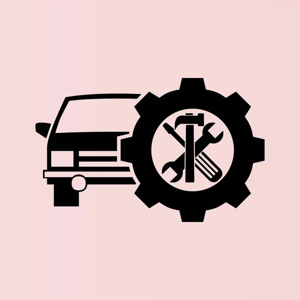 Ikona služby auto — Stockový vektor
