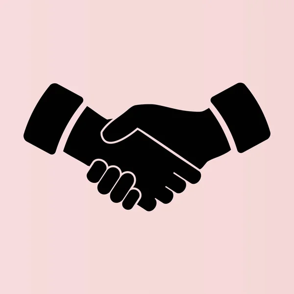 Handshake flat icon — Stock Vector