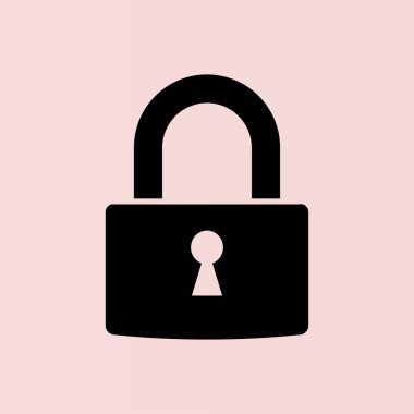 düz kilit simgesi