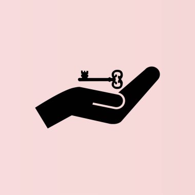 el ve anahtar simgesi