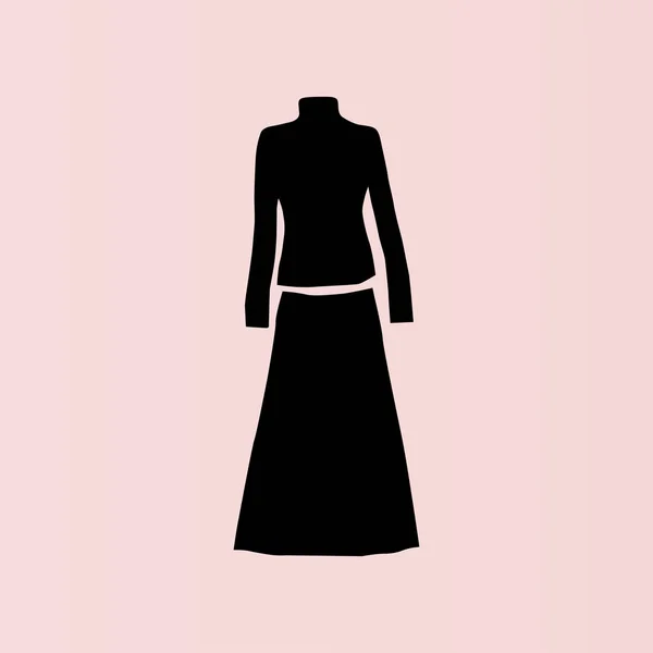 Γυναικεία ρούχα εικονίδιο — Διανυσματικό Αρχείο