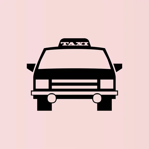 Εικονίδιο αυτοκινήτου ταξί — Διανυσματικό Αρχείο