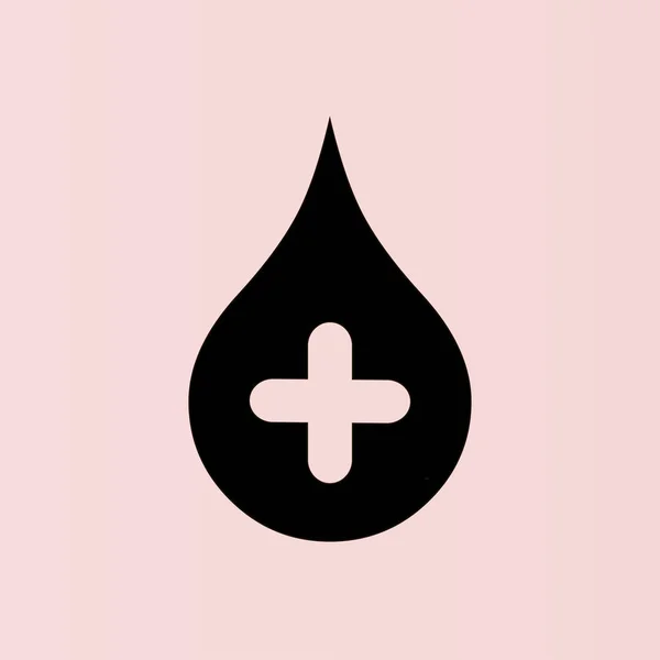 Pictogram bloeddruppel — Stockvector