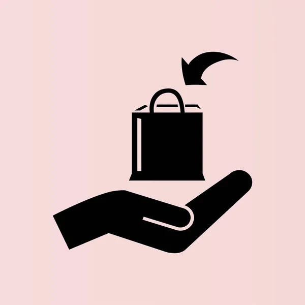 Shopping bag icon — Stock Vector