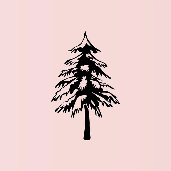 Spruce flat ikonen — Stock vektor