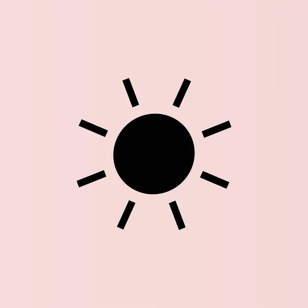 Sol Icono plano — Vector de stock