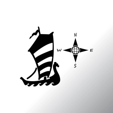 Pusula ve tekne simgesi