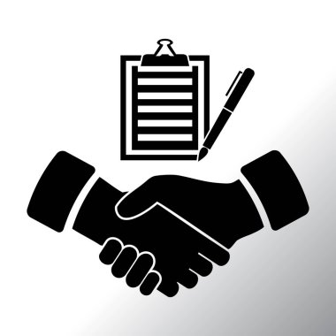 Denetim listesi ve el sıkışma simgeler