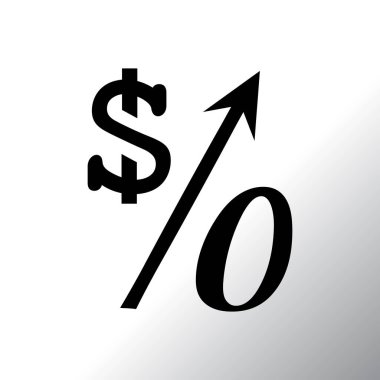 yüzde simgesi illüstrasyon