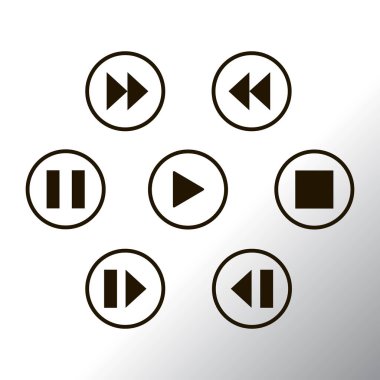 Media player denetim düğmeleri kümesi