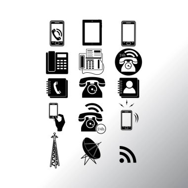 telefon Icons set