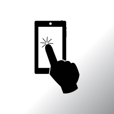  Dokunmatik ekran smartphone simgesini