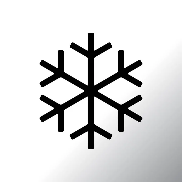 Sneeuwvlok pictogram plat ontwerp — Stockvector