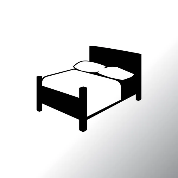Bed icon illustration — Stock Vector