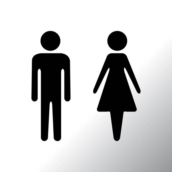 man and woman signs