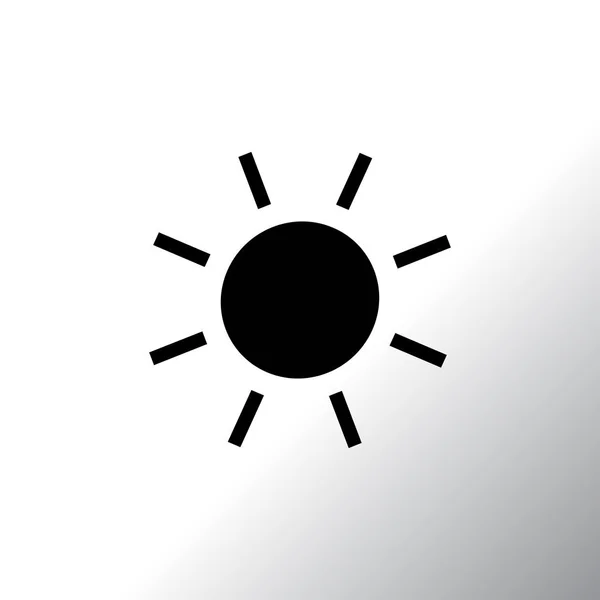 Sol Icono plano — Vector de stock