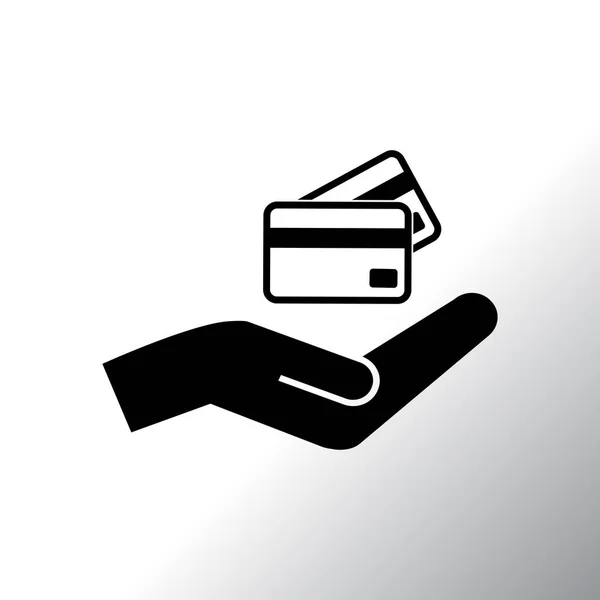 Πιστωτικές κάρτες στο χέρι — Διανυσματικό Αρχείο