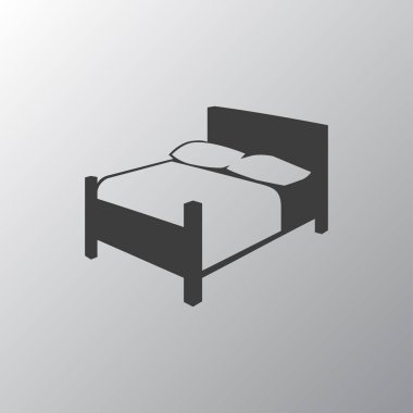 Yatak düz simgesi