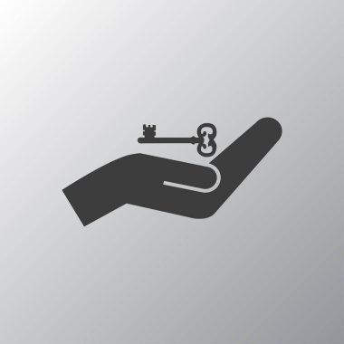 el ve anahtar simgesi