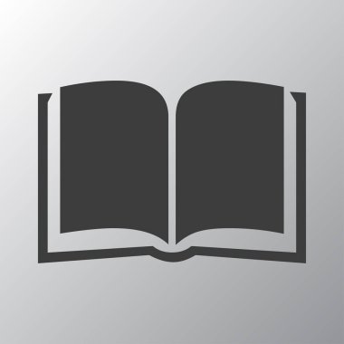 ders kitabı düz simgesi