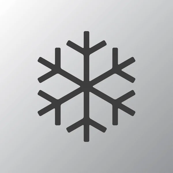 雪花平面图标 — 图库矢量图片