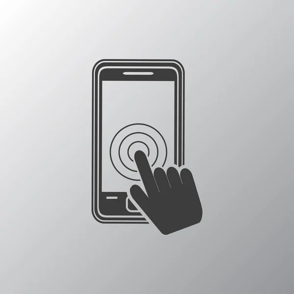 Érint-képernyő smartphone ikon — Stock Vector