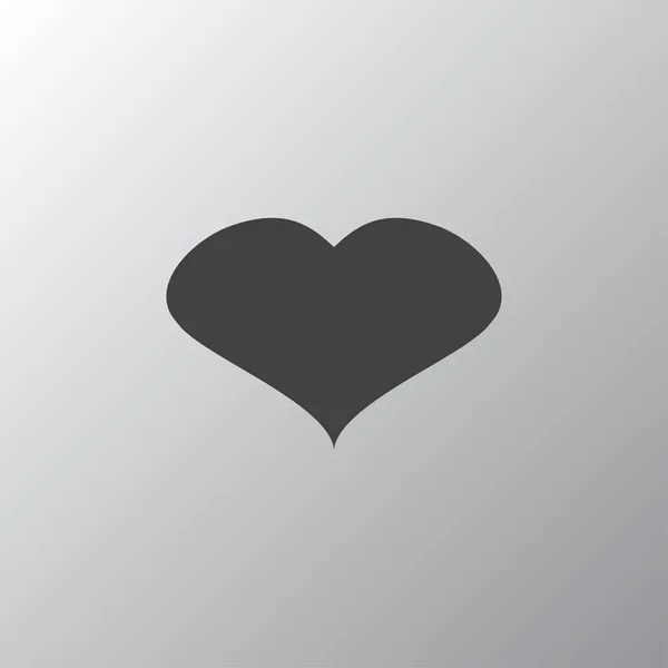 Hjärtat flat ikonen — Stock vektor
