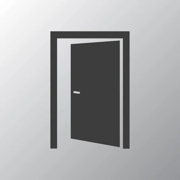 Icono de puerta abierta — Vector de stock