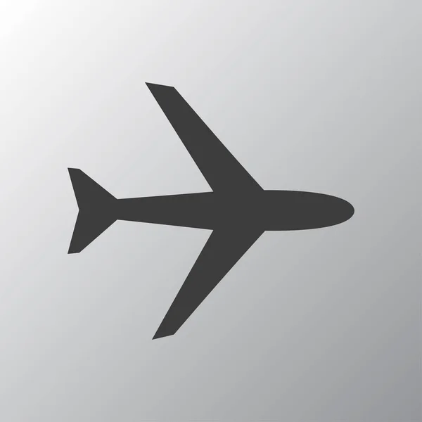Ícone plano de avião — Vetor de Stock