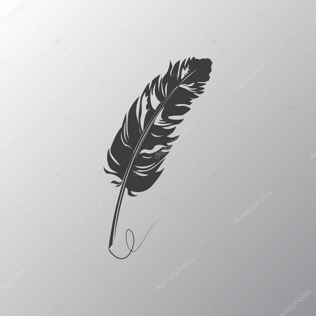 Feather flat icon