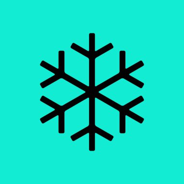 kar tanesi düz simgesi