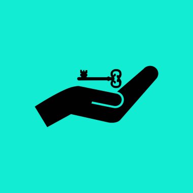 el ve anahtar simgesi