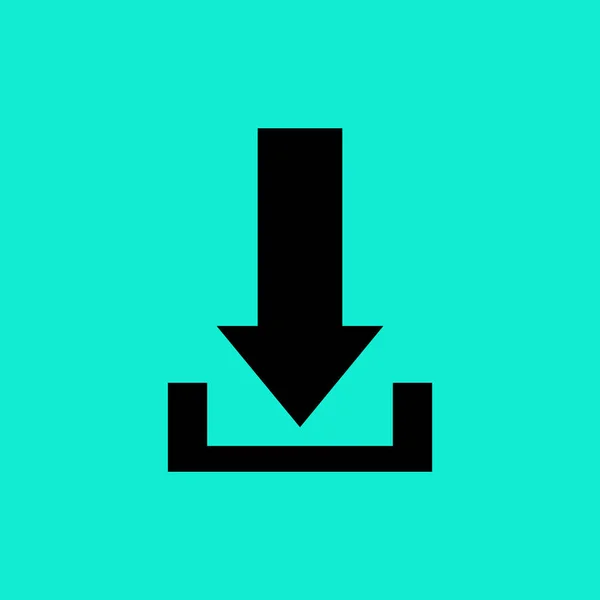 Ladda upp ikonen för platt — Stock vektor