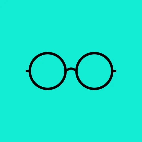 Kulaté brýle ikona — Stockový vektor