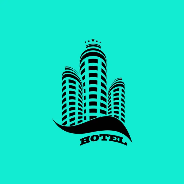 Hotel flat icon — Stock Vector