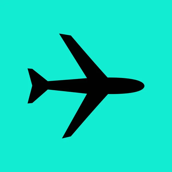 Plane flat icon — Stock Vector