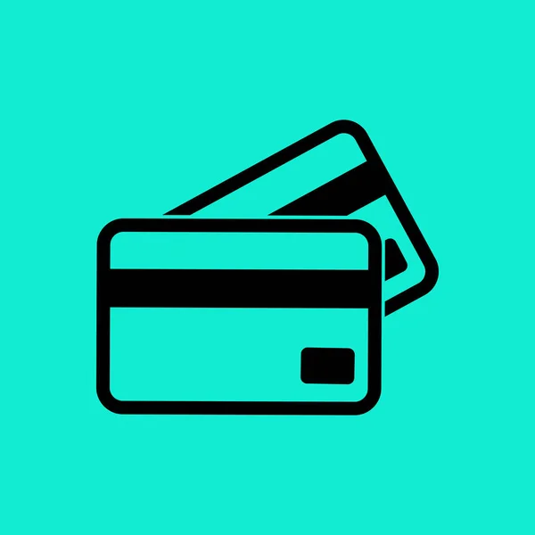 Ikon kartu kredit - Stok Vektor